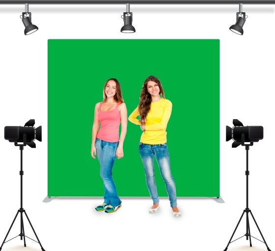 Green Screen Straight Pillow Case Background