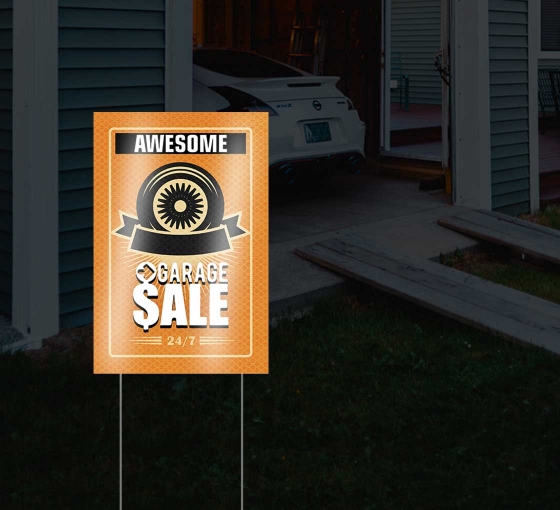 HIP Reflective Garage Sale Signs