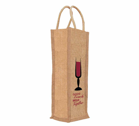 Jute Wine Bags With Window