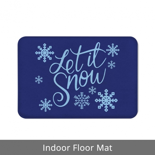 Shop Winter 'Let It Snow' Floor Mats