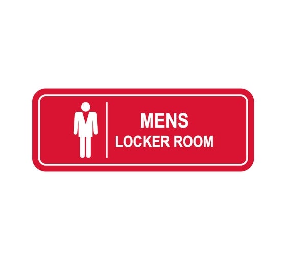 Men’s Locker Room Sign