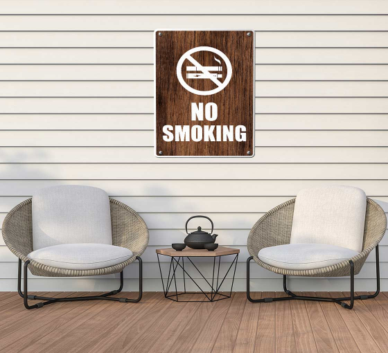No Smoking Patio Signs