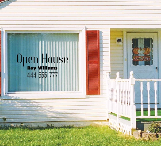 Open House Vinyl Letters