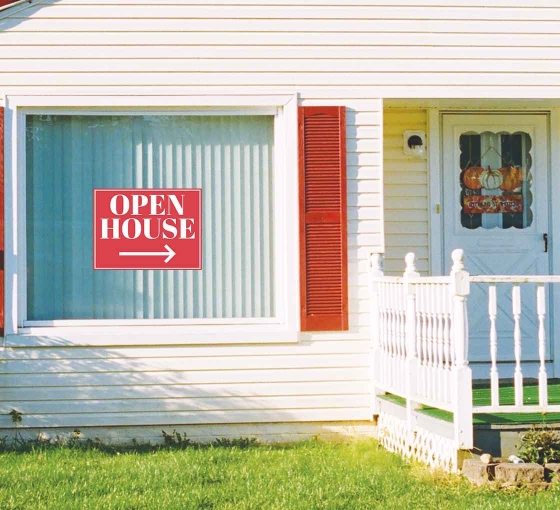 Open House Window Decals Opaque