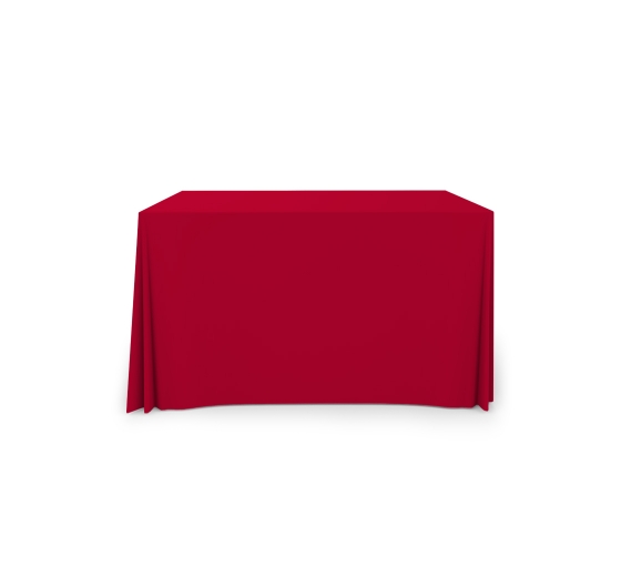 4' Pleated Table Covers - Red