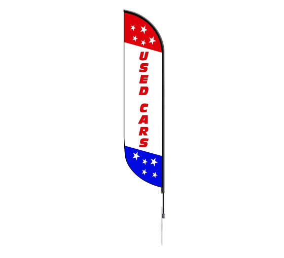 Pre-Printed Used Cars Feather Flag