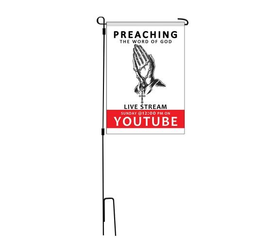Preaching the Word of God Live stream Garden Flags
