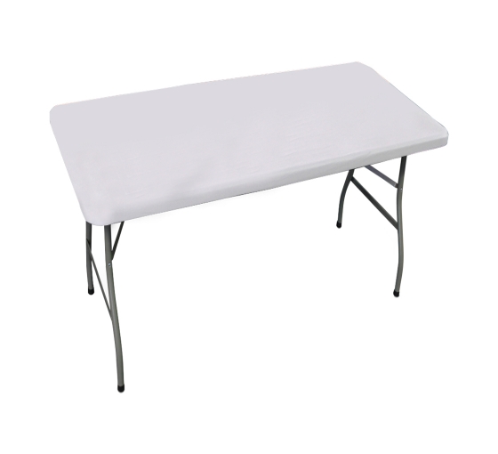 4' Rectangle Table Toppers - White