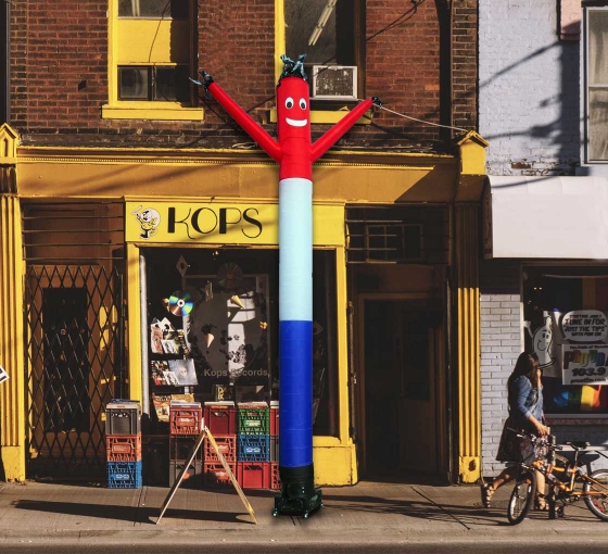 Red, White, Blue Inflatable Tube Man