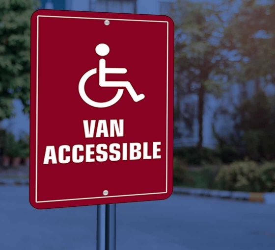 Reflective Handicap Street Signs