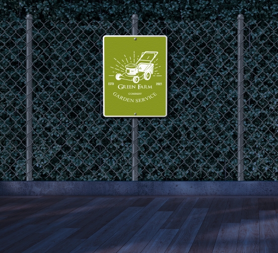 Reflective Lawn Patio Signs