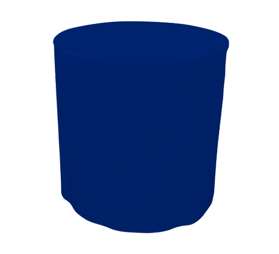 31.5'' Round Fitted Table Covers - Blue