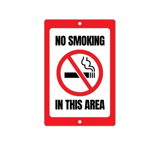 No Smoking Patio Signs