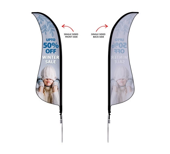 Custom Shark Fin Flag Banners At Cheap Price In Usa Bestofsigns