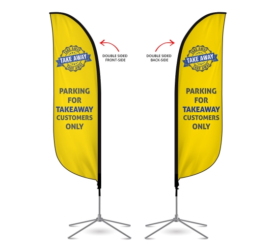 Shop Pre-Printed Parking Feather Flags