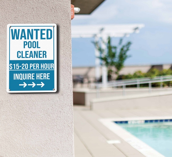 Wanted Pool Signs