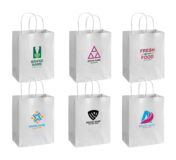 Colored Paper Shopping Bags