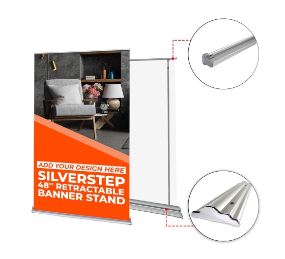 Silverstep 48'' Retractable Banner Stand
