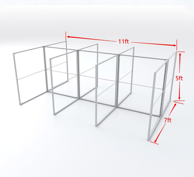 Buy Custom SEG ice Desk Partitions for 6 Desk