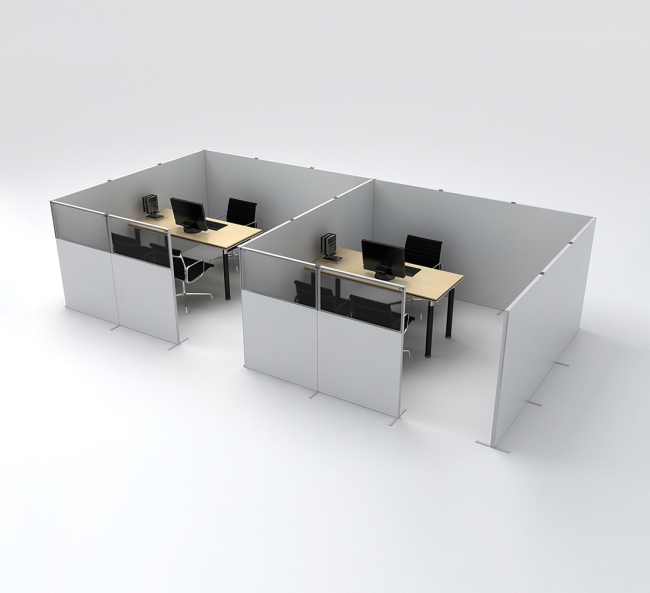 Buy Custom SEG ice Desk Partitions for 6 Desk