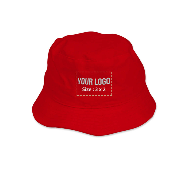 Promotional Customized Sublimated Fishing Bucket Hat w/ Adjuster & Brim