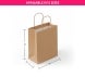 Kraft Paper Shopping Bags - Brown