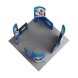 10ft Magnetic Modular Fabric Displays - L Shape Curved