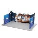 20ft Magnetic Modular Fabric Displays - U Shape