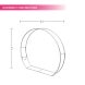3D Moon Shaped Fabric Media Wall Available in Standard Size BBEXPO3DMOON03_5_BOS