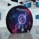 3D Moon Shaped Fabric Media Wall Lifestyle Image BBEXPO3DMOON03_1_BOS