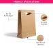 Die-Cut Handle Bags - Brown