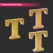 Halo Lit Brass Letters