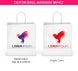 Printed White Paper Shopping Bags