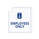 Employee Only Clear Surface Decals