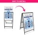 Barber Shop Metal A Frames