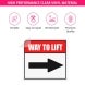 Directional Clear Window Decals