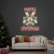 Merry Christmas Deer Head-Up Neon Sign