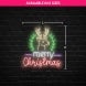 Merry Christmas Deer Neon Sign