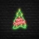 Merry Christmas Tree Neon Sign