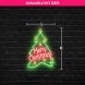 Merry Christmas Tree Neon Sign