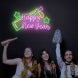 Happy New Year Bottle Neon Sign