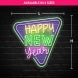 Happy New Year Traingle Neon Sign