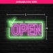 Hair Salon Open Neon Sign