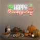 Happy Thanksgiving Pumpkin Wall Decor Neon Sign