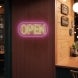 Open Business Logo Neon Sign