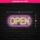 Open Business Logo Neon Sign