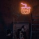 Pumpkin Witch Hat Neon Sign