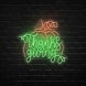 Thanksgiving Wall Decor Neon Sign