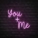 You & Me Neon Sign