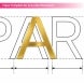 Aluminium Letters and Numbers Paper Template for Accurate Placement
